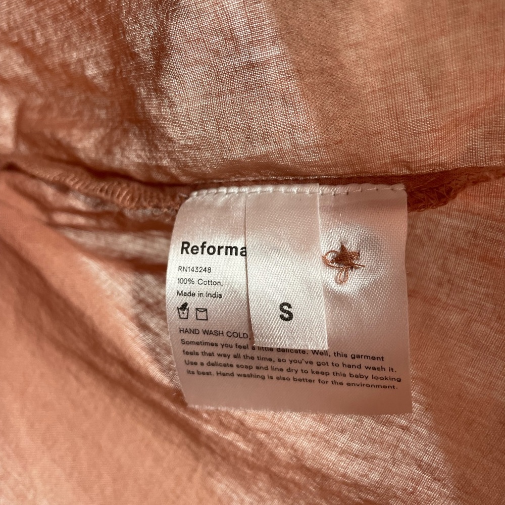 Reformation Rust Blouse - Picture 6 of 6